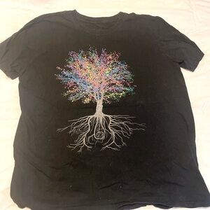 Threadless It Grows On Trees Rainbow size Large music